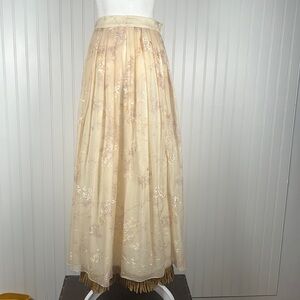 vintage silk blend skirt